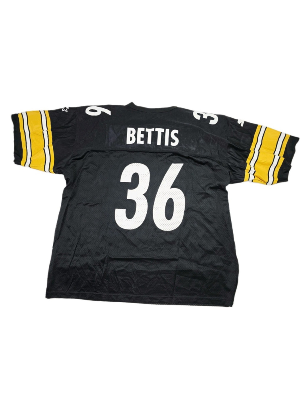Vintage Starter Pittsburgh Steelers Jersey Mens Sz 52 Jerome Bettis Black 36